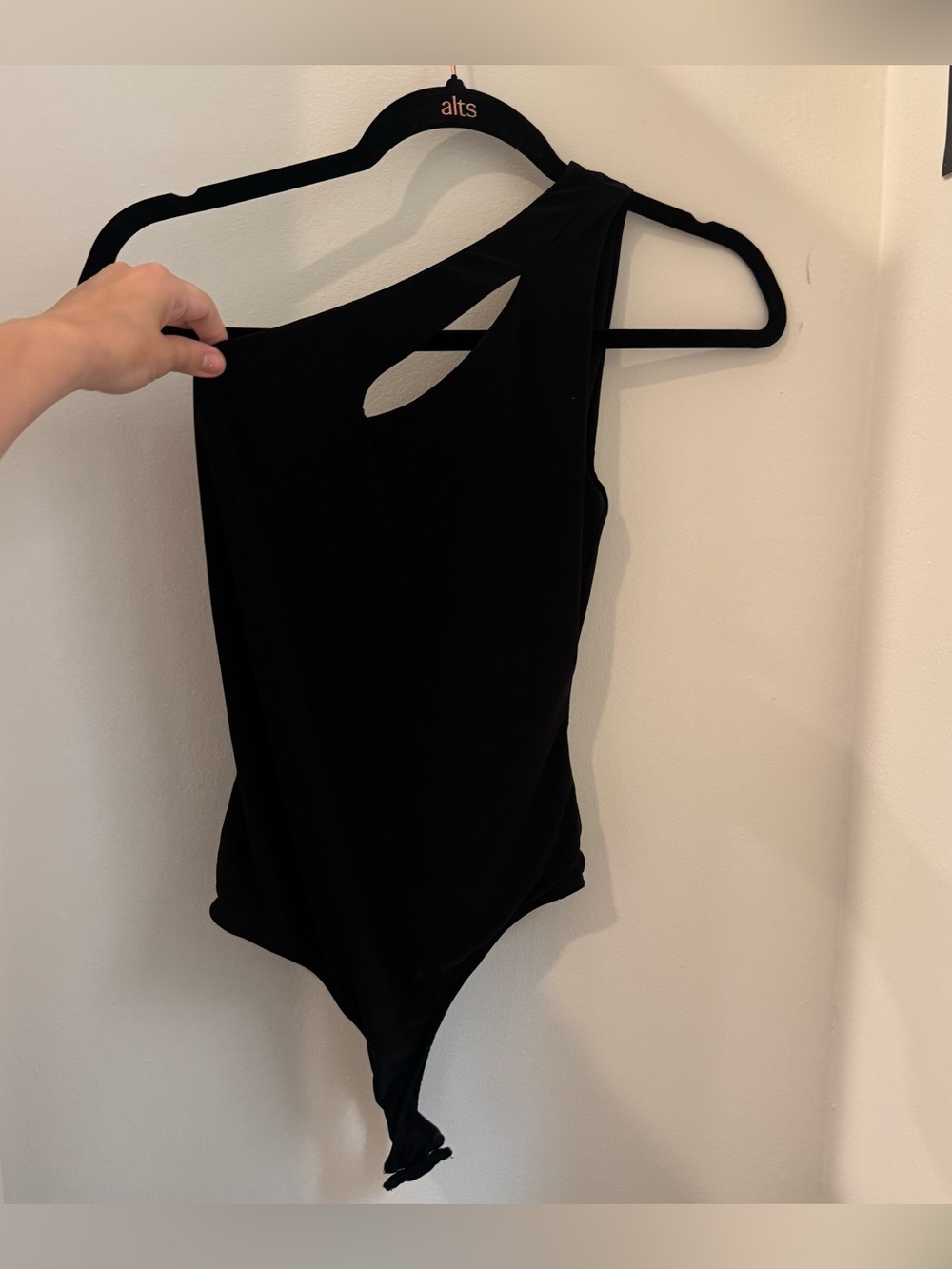 21 Saints Cutout One Shoulder Bodysuit